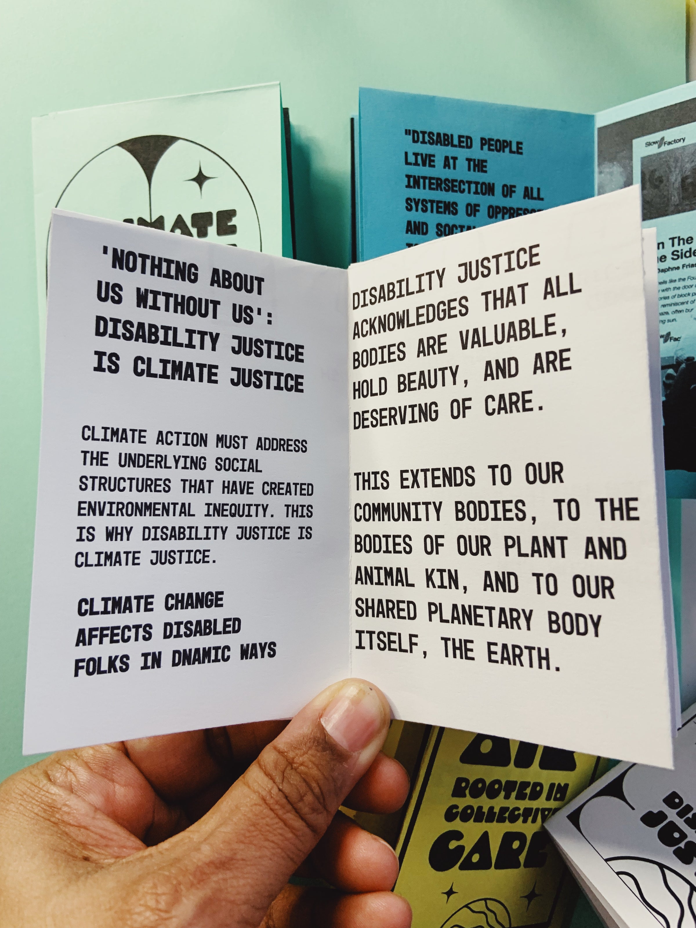 Climate Justice is Disability Justice Mini Zine Pack | JEN WHITE